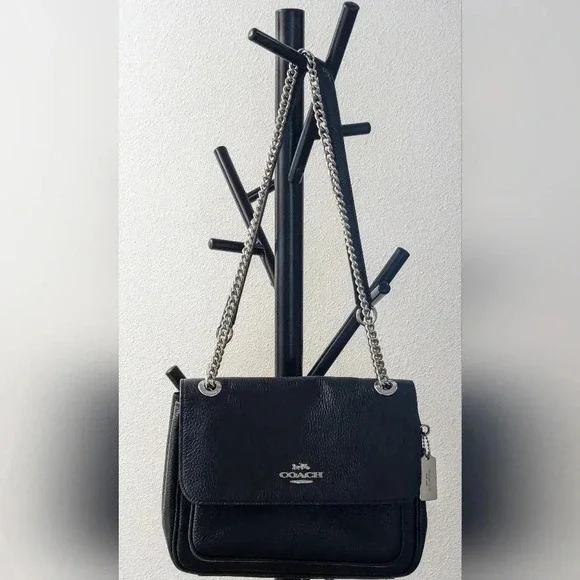 Coach Klara Black Silver crossbody leather bag. LIKE NEW! - Picture 2 of 12